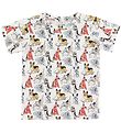 Hust and Claire T-shirt - Anker - Creme w. Dogs