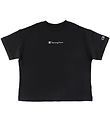 Champion Fashion T-paita - Crop - Musta, Logo
