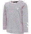 Hummel T-shirt - HMLKoral - Pink/Purple Striped