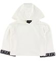 Emporio Armani Hettupeysa - Crop - Hvítar M. Palíettur