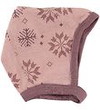 Joha Baby Hat - Wool/Cotton - Pink w. Snowflakes