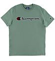 Champion Fashion T-Shirt - Mattgrn m. Logo