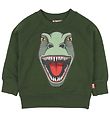 DYR Sweatshirt - ANIMALS Bellow - Green w. Dinosaur