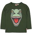 DYR Long Sleeve Top - Roar T - Green w. Dinosaur