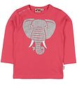 DYR Long Sleeve Top - Snarl - Pink w. Elephant