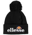 Ellesse Hat - Velly - Knit - 2 Layers - Black w. Pom-Pom