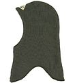 Racing Kids Balaclava - Wool/Cotton - 2-layer - Green