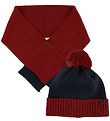 Emporio Armani Gift Box - Hat/Scarf - Wool - Red/Navy