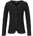 Rosemunde Cardigan - Silk/Cotton - Rib - Black