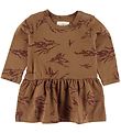 Gro Dress - Bell - Tobacco w. Flowers