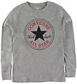 Converse Long Sleeve Top - Grey Melange w. Logo