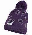 LEGO Duplo Hat - Knitted - LWAripo - Purple w. Penguins