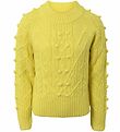 Hound Jumper - Knitted - Lime w. Pattern