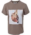 Hound T-Shirt - Mocha m. Print