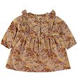 Mini A Ture Dress - Corduroy - Ama - Sweet Curry w. Flowers