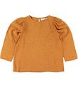 Soft Gallery Long Sleeve Top - Gaelle - Orange w. Dots
