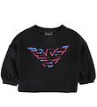 Emporio Armani Sweatshirt - Black w. Sequins