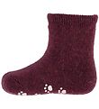 Joha Socks - Wool - Purple w. Anti-slip
