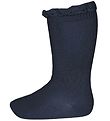Condor Kniestrümpfe m. Spitze - Navy