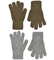 CeLaVi Handskar - Ull/Nylon - 2-pack - Military Olive/Grmelerad