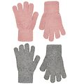 CeLaVi Gloves - Wool/Nylon - 2-pack - Misty Rose/Grey Melange