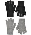 CeLaVi Gloves - Wool/Nylon - 2-pack - Black/Gray Melange