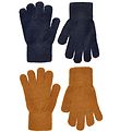 CeLaVi Gloves - Wool/Nylon - 2-pack - Pumpkin Spice/Navy