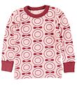 Katvig Long Sleeve Top - Wool - Rose w. Apples