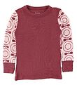 Katvig Pullover - Wolle - Rot/Pink m. pfeln