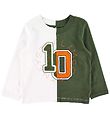 Stella McCartney Kids Blússa - Varsity - Hvítt/Hergrænn