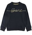 GANT Sweatshirt - Schrift - Sort