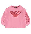 Sweat-shirt Emporio Armani - Rose av. Logo