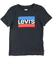 Levis Stuttermabolur - Svart M. Lógó