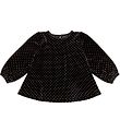Petit by Sofie Schnoor Bluse - Velours - Adrianne - Schwarz m. P