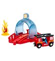 BRIO World Tunnel w. Fire Train - 4 Parts - Smart Tech 33976