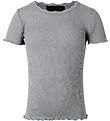 Rosemunde T-shirt - Silke/Bomuld - Lysegr