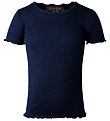 Rosemunde T-shirt - Silke/Bomull - Marinbl
