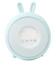 Rabbit & Friends Wekker m. Licht - 20x15x6 cm - Wake Omhoog - Bl