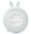 Rabbit & Friends Alarm Clock w. Lights - Wake Up - White
