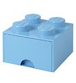 LEGO® Storage Storage Drawer - 4 Knobs - 25x25x18 - Light blue