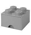 LEGO® Storage Förvaringslåda - 4 Knoppar - 25x25x18 - Grå