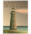 Vissevasse Poster - 50x70 - Denmark - Lighthouse