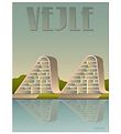 Vissevasse Poster - 50x70 - Vejle - Wave