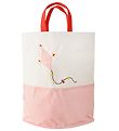 Bloomingville Opbergmand - 54 cm - Wit/Roze m. Draak