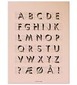 Vissevasse Poster - 50x70 - Abc - Rose