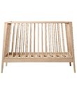 Leander Linea Babybett - 132x65x90 cm - Buche