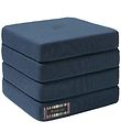 by KlipKlap Fold Mattress - 4 Fold - 100x100 cm - Dark Blue/Blac