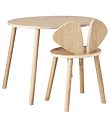 Nofred Table + Chair - Mouse School Set - Oak