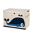 3 Sprouts Storage Box - 38x61x37 - Whale