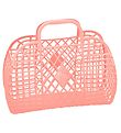 Sun Jellies Large Folding Basket - Retro - 37x30x11 cm - Peach